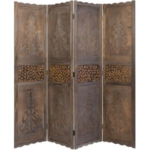 Homestyle4u - Kamerscherm - Bruin - 160x170 cm - 4-delig - Houten Decoratie