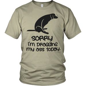 Hybris Sorry For Dragging My Ass Today Khaki-M