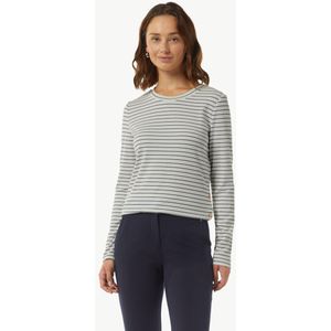 comma - T-Shirt - Lange Mouwen - Glittergebreide Details