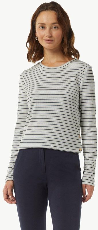 comma - T-Shirt - Lange Mouwen - Glittergebreide Details