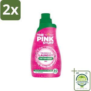 The Pink Stuff BIO - Wasgel - Wasmiddel - Biologisch - 30 Wasbeurten - 960ml - Voordeelverpakking - 2 stuks - Biologisch wasmiddel - Wasgel