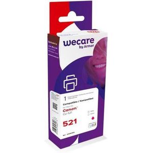 Wecare Gereviseerde Inktcartridge, Compatibel met Canon CLi-521 M / 2935B001, Magenta
