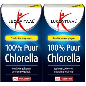 2x Lucovitaal Chlorella Puur 200 tabletten