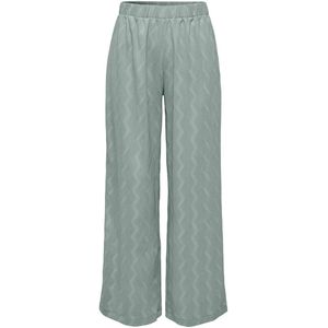 Only - Dia - Broek - Lichtblauw - Straight Fit - Elastische Tailleband