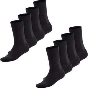 Gotzburg 8 Paar Antraciete Sokken - Sokken Heren 39-42 - sokken dames en heren - antraciet - Cadeau