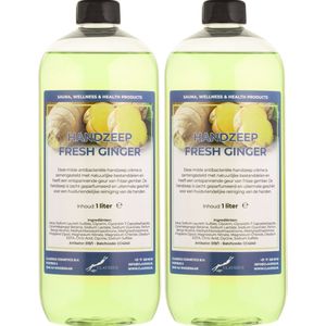 Handzeep Fresh Ginger 1 liter - set van 2 stuks