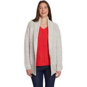 Lang vest met fancy gebreide rand