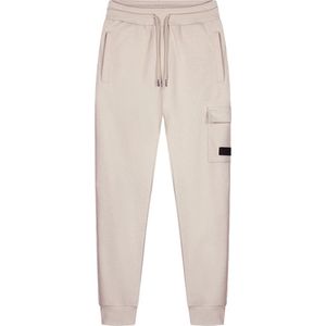 Malelions cargo joggingbroek in de kleur ecru.