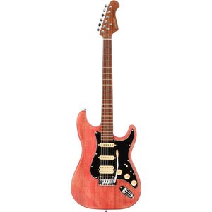 Fazley Outlaw Series Sheriff Plus HSS Red elektrische gitaar met gigbag