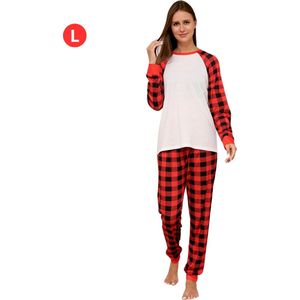 Kerstpyjama - Kerst Pyjama - Christmas - Dames - Vrouwen - Volwassenen - Set - Broek - Shirt - Wit - Maat S