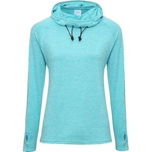 AWDis Gewoon Cool Womens/Ladies Girlie Cowl Neck Baselayer Top (Ocean Blue Melange)