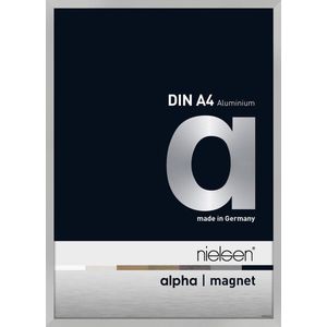Wissellijst frontloader Nielsen Alpha Magnet aluminium A4 formaat Mat Zilver