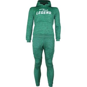 Joggingpak dames/heren met hoodie groen  110