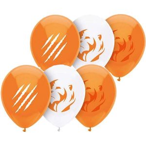 48x stuks oranje leeuw ballonnen 30 cm