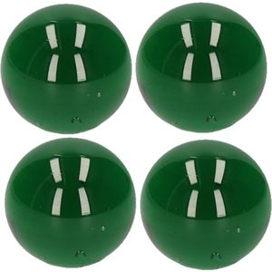 4x stuks knikker groen 6 cm - Bonken - Mega grote knikkers speelgoed