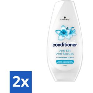 Schwarzkopf - Conditioner - Anti-Klit - Lang of Krullend haar - 250ml - Voordeelverpakking - 2 stuks