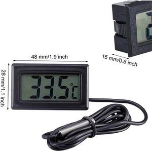 Actie4you® - Digitale Thermometer - Koelkast Thermometer - Vriezer Thermometer - Zwart