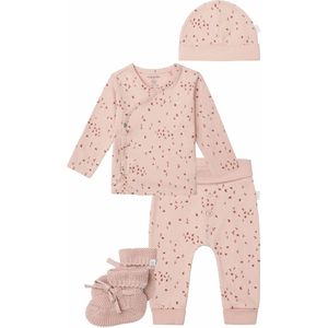 Noppies - Kledingset - 4 delig - Broek Nicea Rose Smoke - Shirt nantes - Muts Navar - Nelson - Maat 44