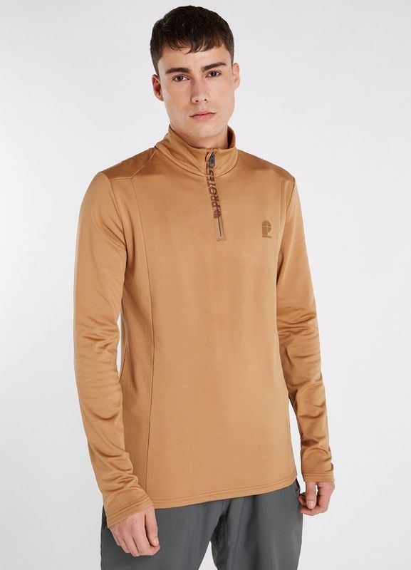 Protest WILL – Top met 1/4 ritssluiting Heren – Fudgecamel