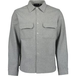 Blue Seven - Blouse 390534 grijs borstzakken LM overblouse - maat M