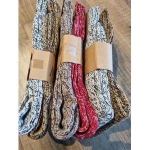 6 Paar - Alpaca Wollen Sokken - Maat 35-38 - Wintersokken - Vrijetijdsokken - Thermosokken - Huissokken