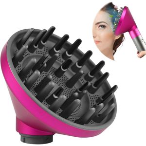 Geschikt voor Opzetstuk geschikt voor Dyson Haarstyler - Diffuser-Opzetstuk - Haardroger Föhn Diffuser, Universeel - Geschikt voor Airwrap Styler HS05 HS03 HS01-Converter - Geschikt als Cadeau voor je Vrouw, Dochter, Moeder of Vriendin - Rood