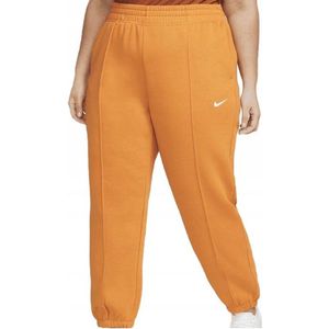 Nike - Trainingsbroek - Oranje - Fleece - Plus Size