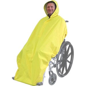 Waterdichte poncho voor rolstoelen - Lichte regenbescherming met elastieken