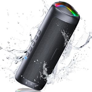 Lzwintrading Bluetooth Speaker Draadloos - IPX5 Waterproof - Draagbare Outdoor Mini Luidspreker - Sterke Bas met Basradiatoren- Geschikt voor Badkamer, Kamperen, Fietsen