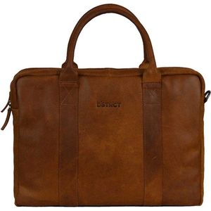 DSTRCT Laptoptas / Werktas / Aktetas - 15.6 inch - Main Street - Cognac