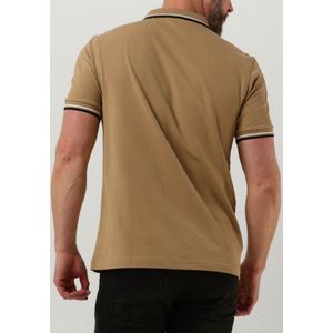 Fred Perry Twin Tipped Fred Perry Shirt Polo's & T-shirts Heren - Polo shirt - Khaki - Maat XS