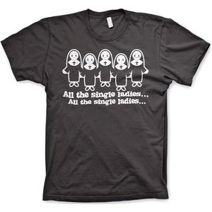 Hybris All The Single Ladies... T-Shirt Dark-Grey-L