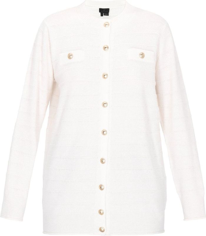 DreiMaster - Classic - Gebreid Vest - Natuurwit