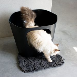 kattenbak - kattentoilet - Dean - open kattenbak - zwart