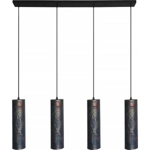 Freelight - Hanglamp Forato 4 lichts L 120 cm bruin zwart