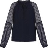 DreiMaster Klassik Blouse 'Classic Look'  navy
