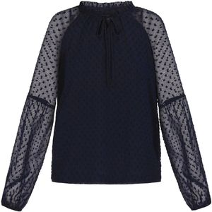 DreiMaster Klassik Blouse 'Classic Look'  navy