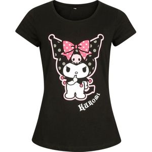 Hello Kitty Hello Kitty and Friends - Kuromi Dames T-shirt - zwart - L