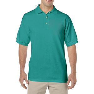 2 Pack- Jade kleur Men Polo Shirt Piqué  Maat L - Stofdichtheid: 220 g / m2