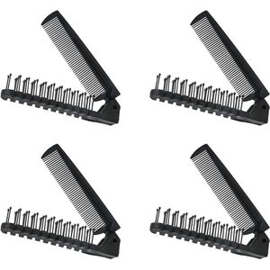 Opvouwbare kam 4 stuks inclusief baardkam en kleine haarborstel