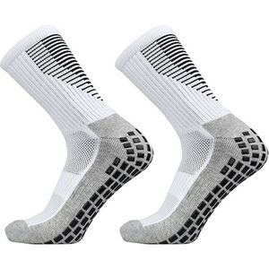Sokken - Anti slip - Sportsokken - Huissokken - Maat: 38/44 - Wit