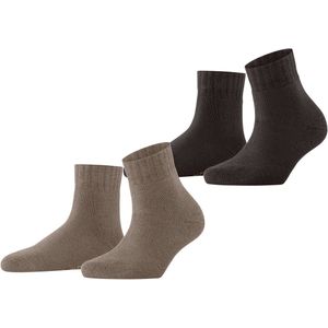 ESPRIT - Sokken Plush W Sso - Bruin - 2 Paar - Katoen - Mid-calf Lengte