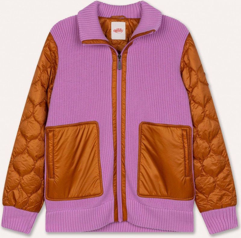 Oilily - Crunch knit jacket - Roze - 36