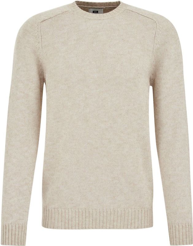 WE Fashion - Gebreide Trui - Beige - Fijn Gebreid