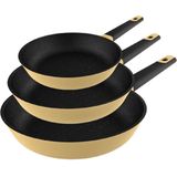 Cecotec - Polka Experience - Pannenset - Vulcano - 20-24-28 cm - Gemaakt van Gegoten Aluminium