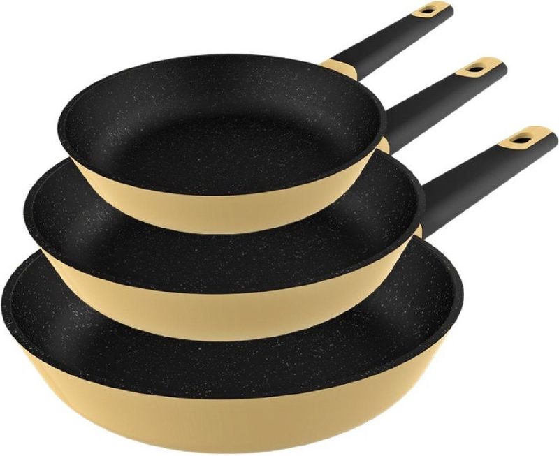 Cecotec - Polka Experience - Pannenset - Vulcano - 20-24-28 cm - Gemaakt van Gegoten Aluminium