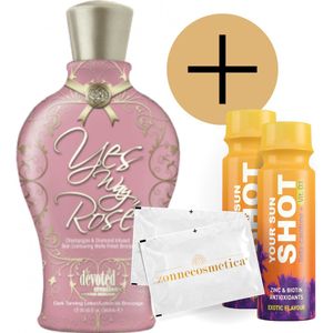 Devoted Creations - Yes Way Rosé + 2 Your Sun Shots + 2 Verfrissingsdoekjes