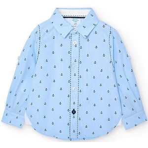 Boboli 718354 Overhemd Met Lange Mouwen Blauw 8 Years Jongens,Meisjes