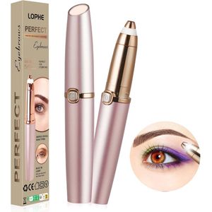 Draadloze Wenkbrauwtrimmer voor Vrouwen - Pijnloze Haarverwijderaar voor Thuisgebruik