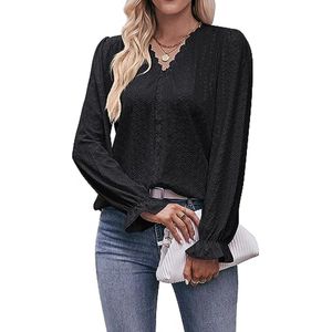 V-hals tanktop voor dames van kant - mouwloos zomer kleding